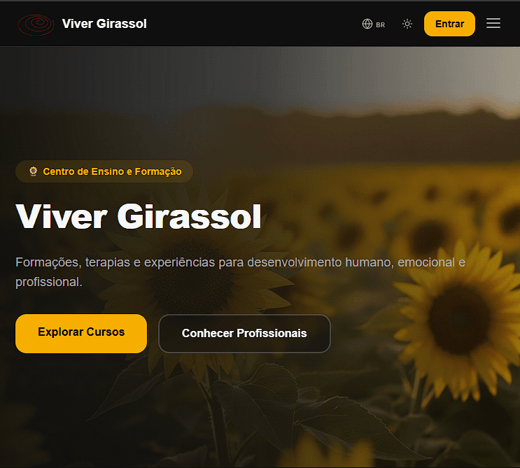 Viver Girassol — Plataforma de Cursos e Serviços